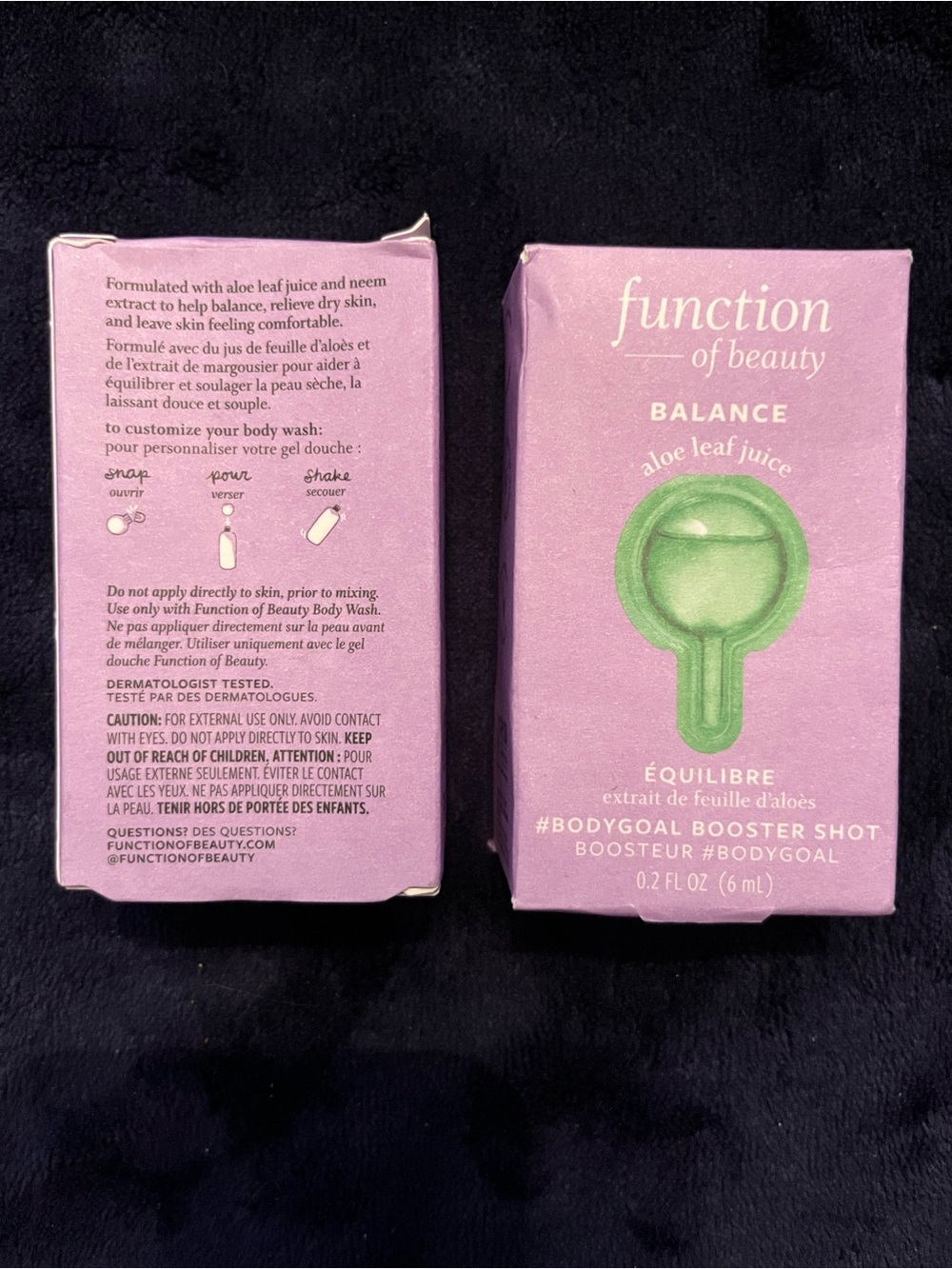 Function of Beauty Balance Aloe Leaf Juice Bodygoal Booster Shot